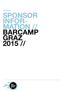 des Grazer Barcamps 2015 zum