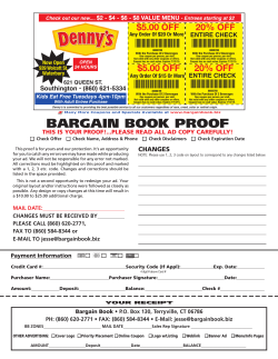 Denny`s - Bargain Book