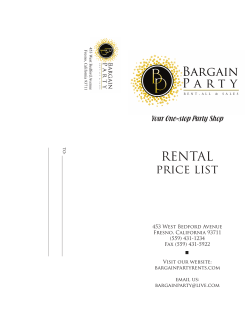 to view our price list - Bargain Party Rent