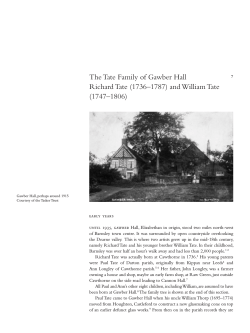The Tate Family of Gawber Hall Richard Tate (1736â1787) and