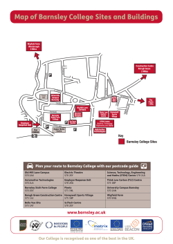Map of Barnsley College Sites and Buildings