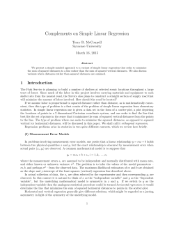 Complements on Simple Linear Regression