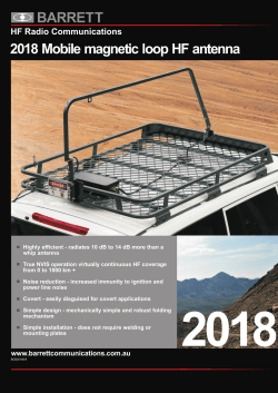 2018 Magnetic Loop Antenna Brochure A9