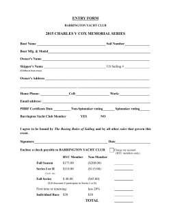 2015 Cox Entry Form and Waiver