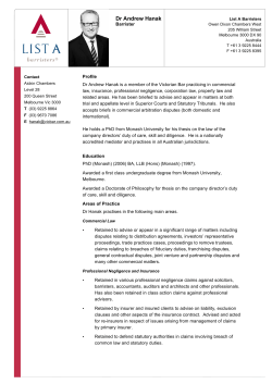 cv - List A Barristers