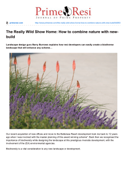 The Really Wild Show Home: How to combine nature with new