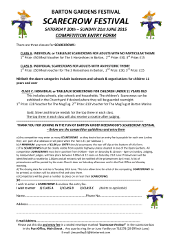 Scarecrow Entry Form 2015 - Barton under Needwood Gardens