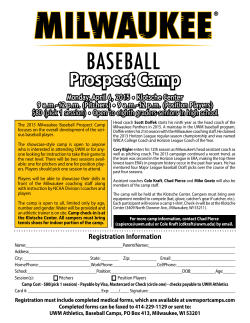 Prospect Camp - UWM Baseball Camps