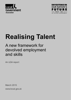 Realising Talent - Local Government Association