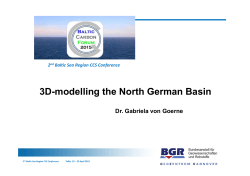 3D-modelling the North German Basin