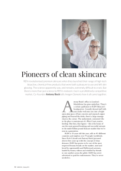Pioneers of clean skincare