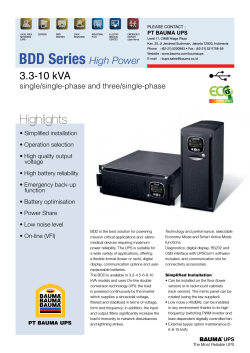 BDD Series High Power BDD Series High Power