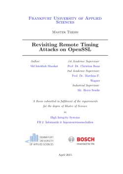 Revisiting Remote Timing Attacks on OpenSSL