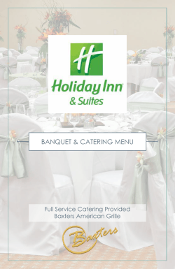 BANQUET & CATERING MENU - Baxters American Grille