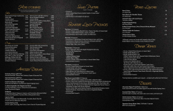 Catering Menu - Baxters American Grille