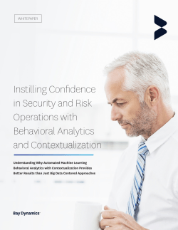 Whitepaper Instilling Confidence in Security and