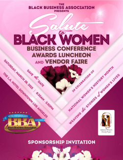 1 BBA 2015 Annual Salute To Black Women Sponsorship Invitation