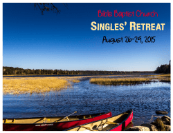 2015 Singles Retreat Brochure & Registration