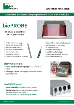 Flyer bioPROBE - bbi