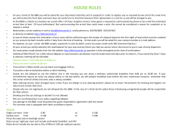 Click for HOUSE RULES