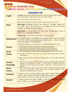 English Hindi Science Social Studies General Knowledge Moral