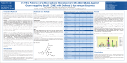 In-Vitro Potency of a Siderophore Monobactam BAL30072 (BAL