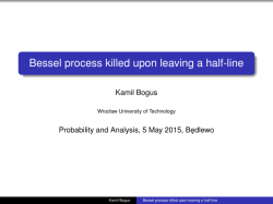 Bessel process killed upon leaving a half-line