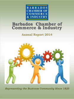 pg. 1 - Barbados Chamber of Commerce and Industry