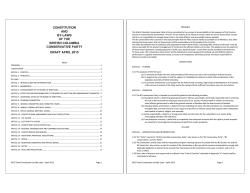 Draft Constitution April 2015