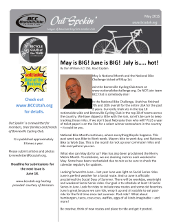 May 2015 - Bonneville Cycling Club