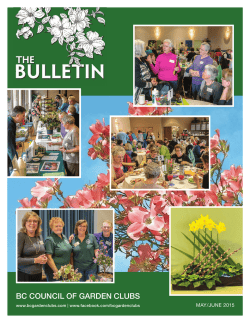 2015 May/June - BC Council of Garden Clubs