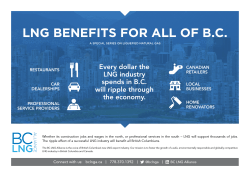 LNG BENEFITS FOR ALL OF B.C.