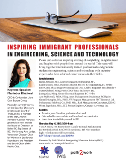 Inspiring Immigrant Professionals in Engineering, Science