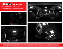 Audi Q5/SQ5 Ziza LED Interior Lighting Kit Installation Instructions