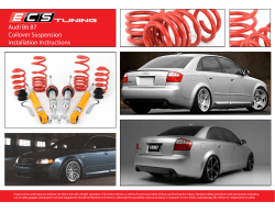 Audi B6 B7 Coilover Suspension Installation Instructions