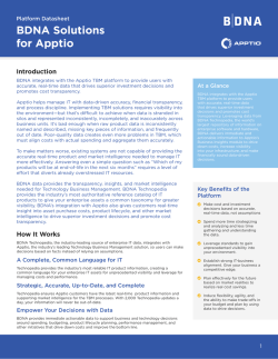 BDNA Solutions for Apptio