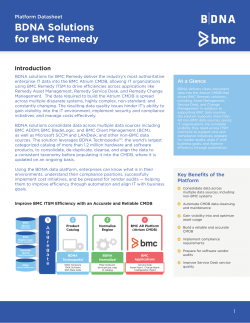 BDNA Solutions for BMC Remedy