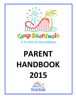 Parent Handbook - Santa Cruz Beach Boardwalk