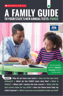 PARCC Family Guide - Be a Learning Hero