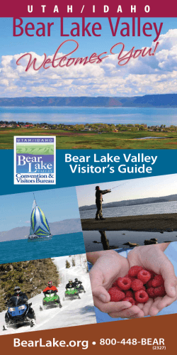 Bear Lake Valley - Bear Lake Convention and Visitors Bureau