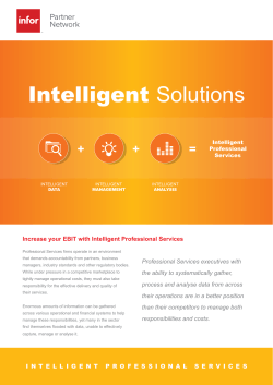 Intelligent Professional Services - Beautiful and Intelligent Analytics