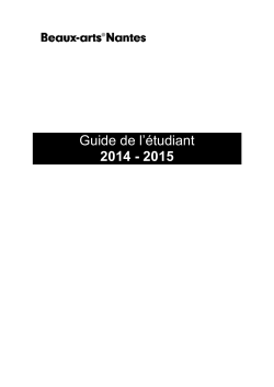 Guide de l`Ã©tudiant 2014- 2015  - Beaux