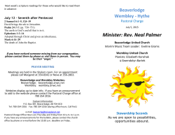 Announcements - Beaverlodge United Church