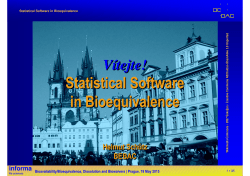 Statistical Software in Bioequivalence