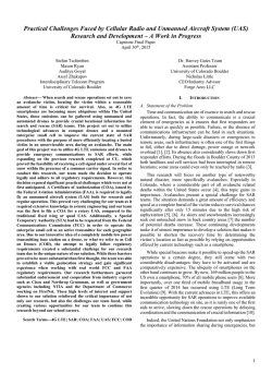 (UAS) Research and Development
