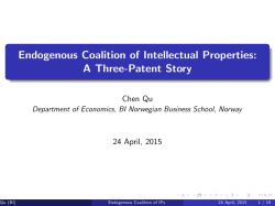 Endogenous Coalition of Intellectual Properties: A Three
