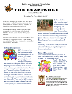 Newsletter - Beehive Lane CP School!