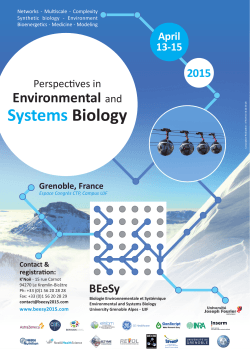 here - Perspectives in Environmental and Systems Biology