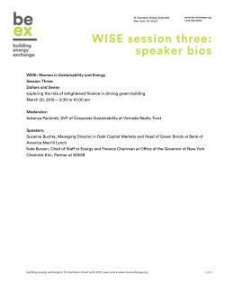 WISE Session 3 Speaker Bios
