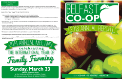 2013 annual report - Belfast Co-op